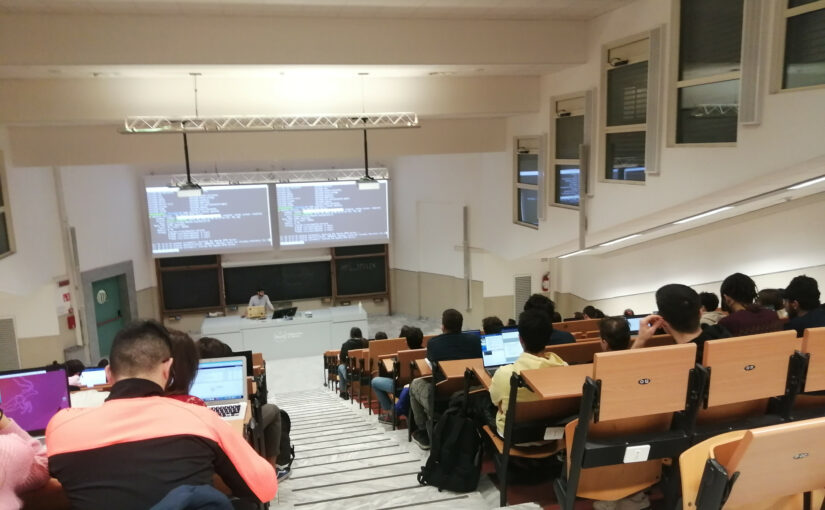 348 presenze alla 6ª lezione del corso GNU/Linux base @ Torino